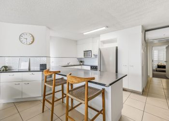 Modern kitchen in Unit 7 at Alexandria Apartments